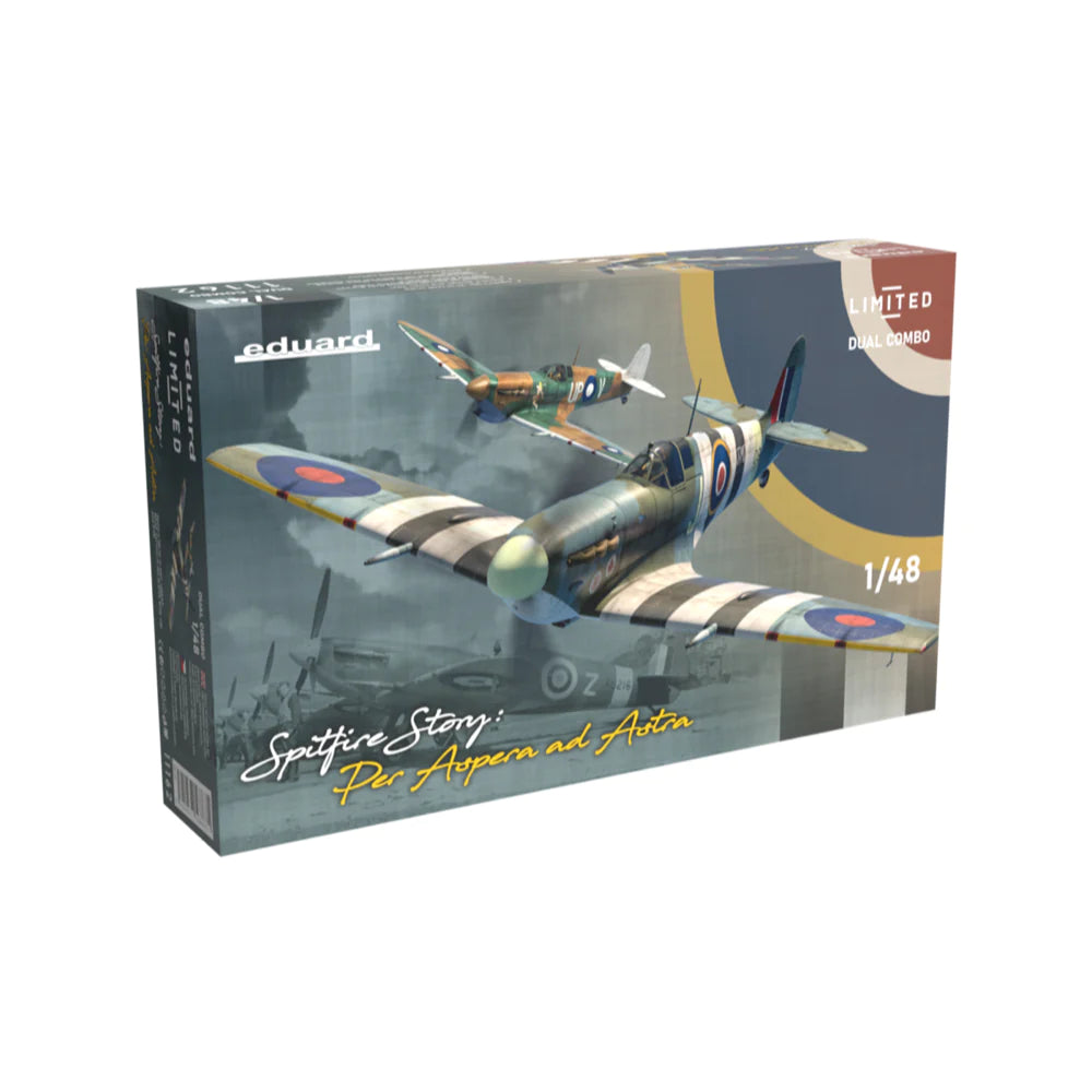 Eduard 1/48 SPITFIRE STORY: Per Aspera ad Astra DUAL COMBO Plastic Model Kit [11162] - Hobbytech Toys