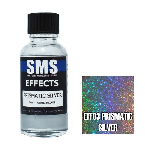 SMS EFF03 Acrylic Lacquer Effects Prismatic Silver 30ml Scale Modellers Supply PAINT, BRUSHES & SUPPLIES