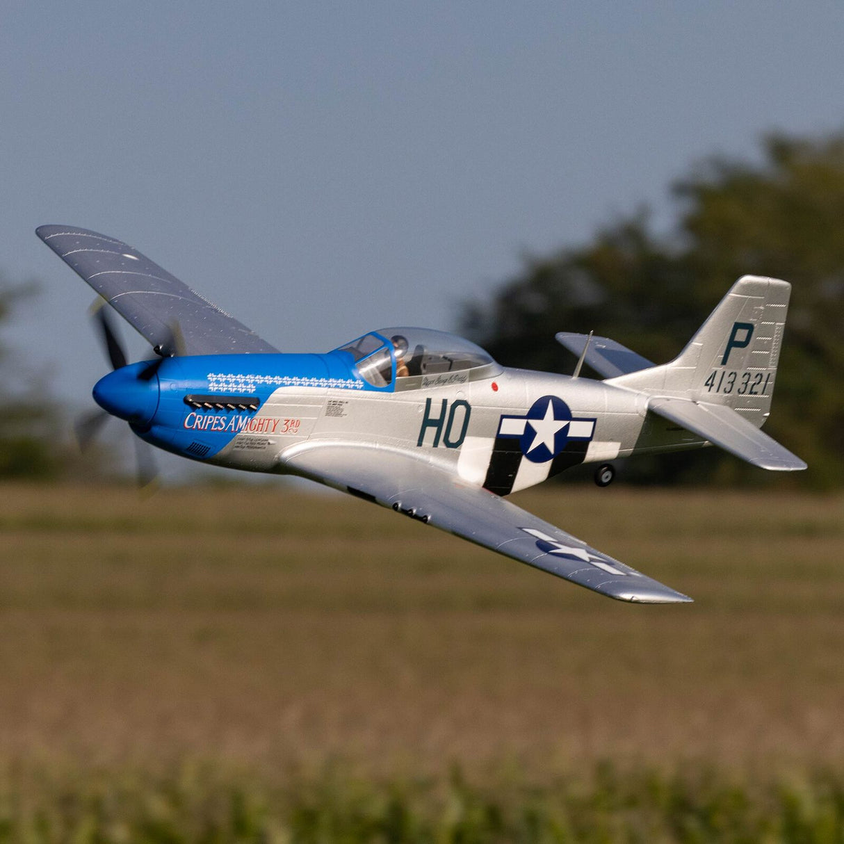 E-Flite P-51D Mustang 1.2m with SAFE Select, BNF Basic, EFL089500 - Hobbytech Toys