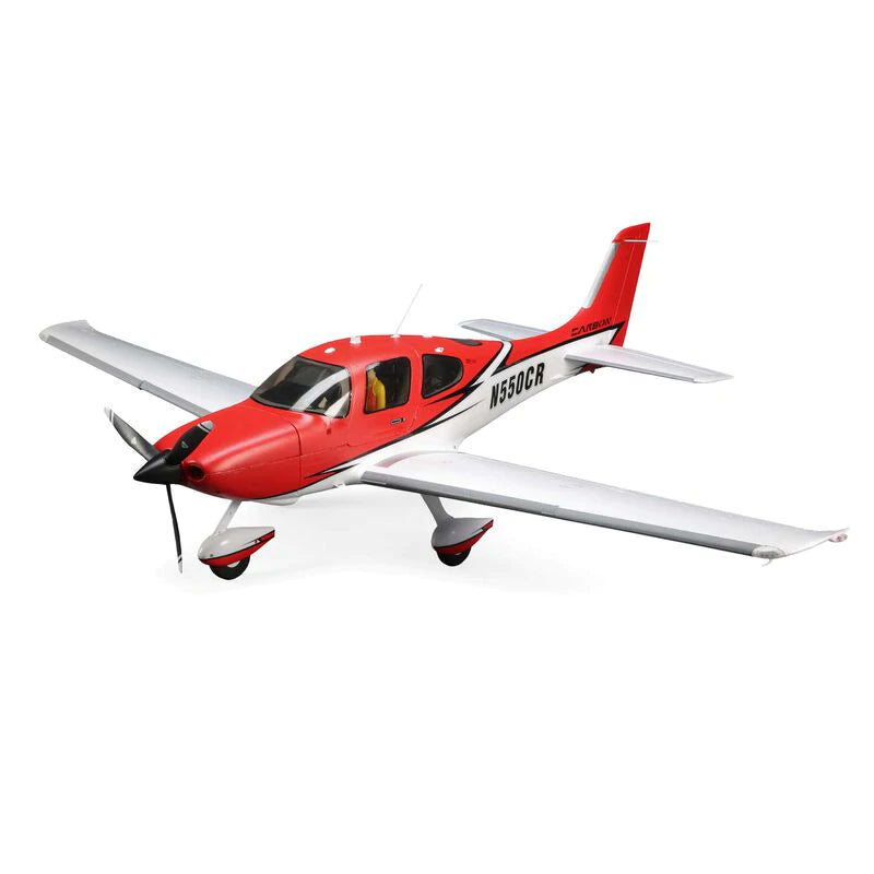 E-Flite Cirrus SR22T Red 1.5m V2 with Smart Technology, BNF Basic - Hobbytech Toys