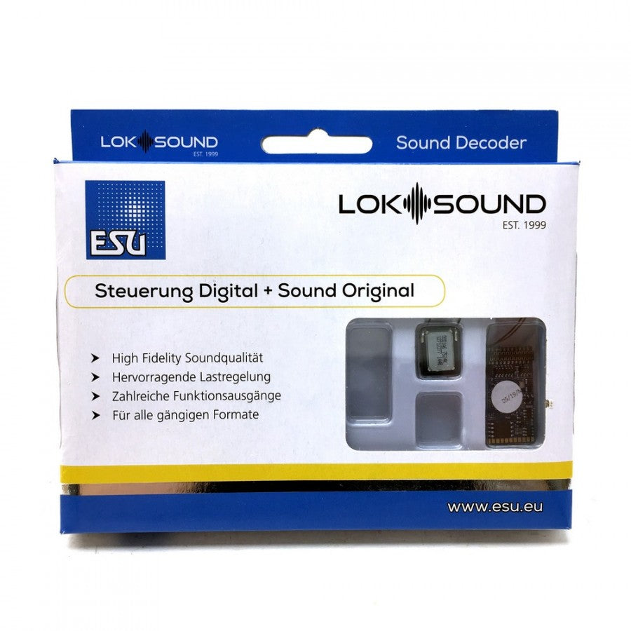 ESU 58419 Loksound V5 Dcc/mm/Sx/M4 Blank Decoder 21Mtc With Speaker 11X15mm ESU TRAINS - DCC