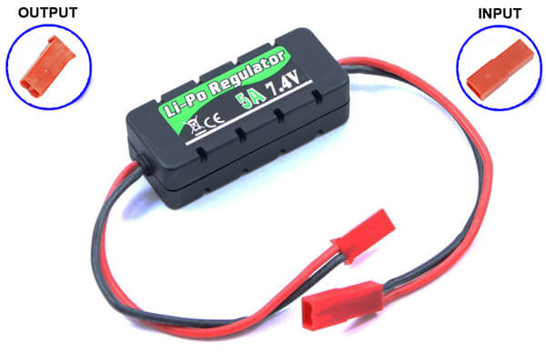 Etronix Lipo Voltage Regulator 7.4v 5A w/Casing - Hobbytech Toys