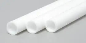 Evergreen 228 Styrene 14" Round Tube 6.3mm / 1/4" (3pcs) Evergreen Styrene SUPPLIES