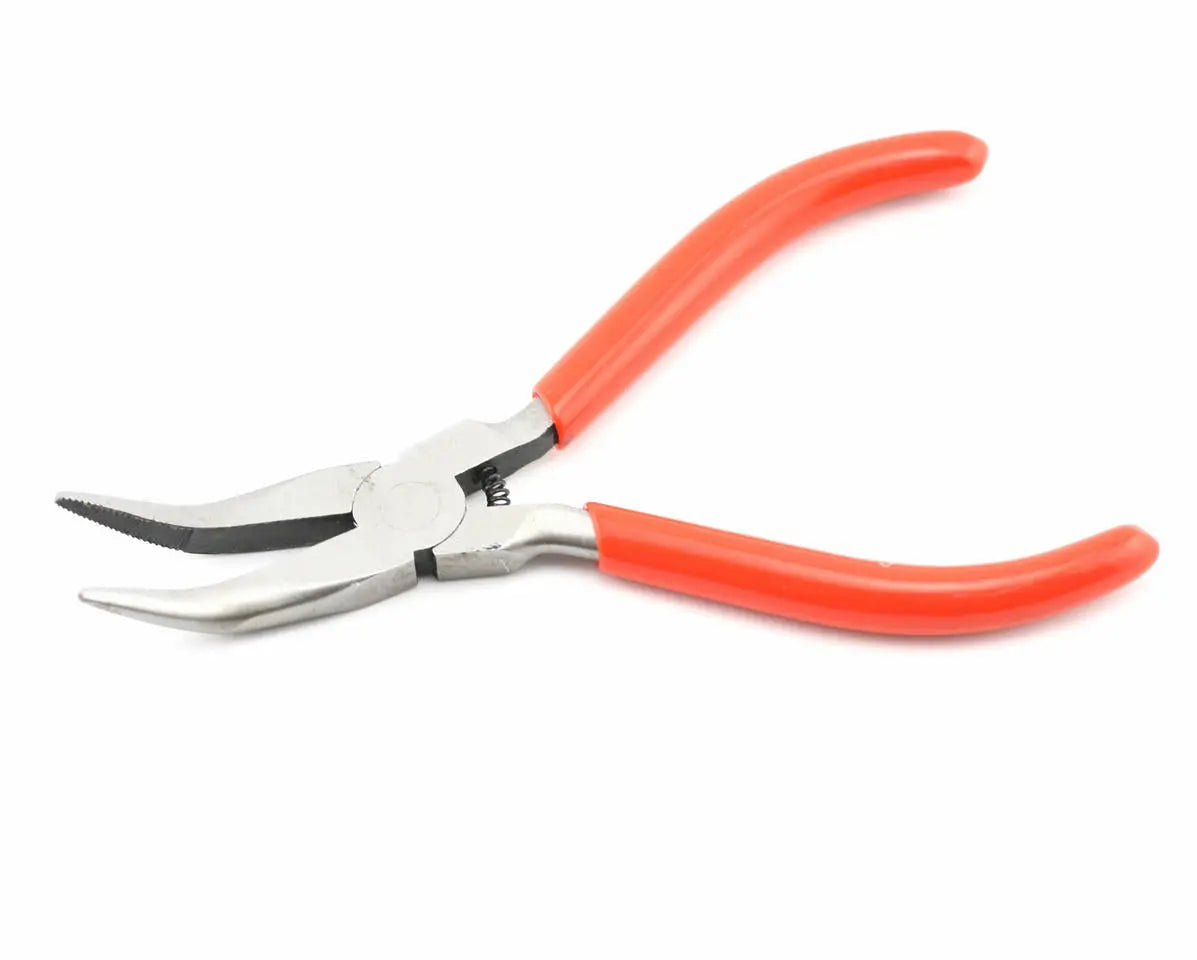 Excel 55590 5 Inch Serrated Jaw Curved Nose Pliers Excel TOOLS