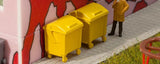 Faller Gmbh HO Garbage Bins - Yellow pkg(2) Faller Gmbh TRAINS - HO/OO SCALE