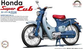 Fujimi 1/12 Honda Super Cub C100 1958 (Bike-No21) Plastic Model Kit - Hobbytech Toys
