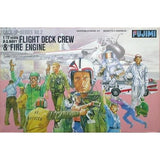 Fujimi 1/72 Flight deck crews & Fire engine (USN) (FDC-2) Plastic Model Kit - Hobbytech Toys