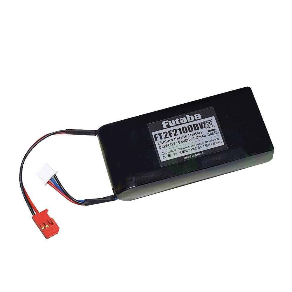 Futaba FT2F2100B 2100mah 6.4v 4PK rechargeable battery with red connector.