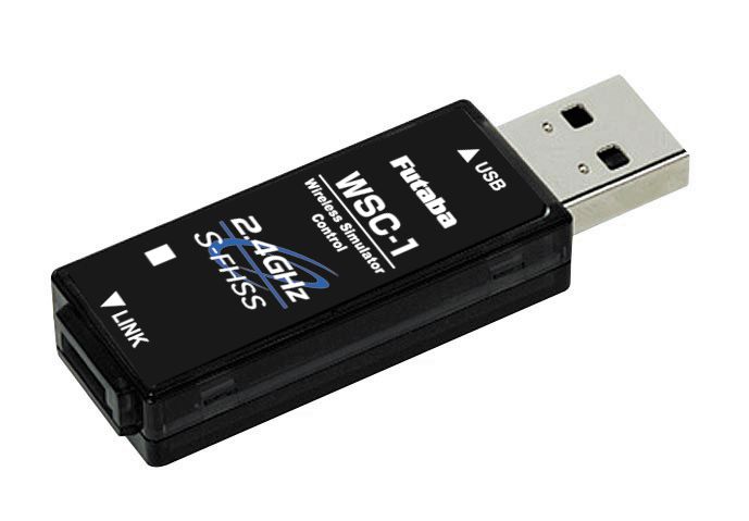 Futaba WSC1 USB wireless simulator adapter for radio gear control.