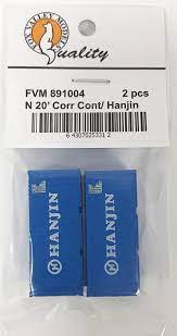 FVM 891004 N 20ft Corrugated Container 2-Pack - Assembled - Hanjin (Blue, White) Fox Valley Models TRAINS - N SCALE
