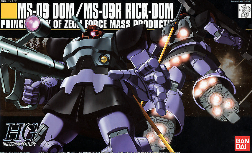 Bandai 5055877 1/144 HGUC Dom/ Rick-Dom Plastic Model Kit - Hobbytech Toys