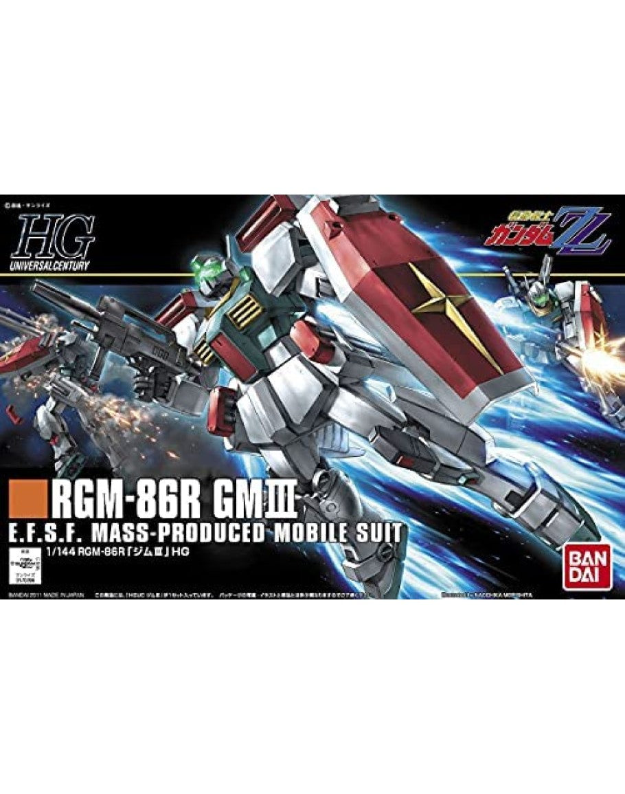 Bandai 5055882 1/144 HGUC GM III Plastic Model Kit - Hobbytech Toys