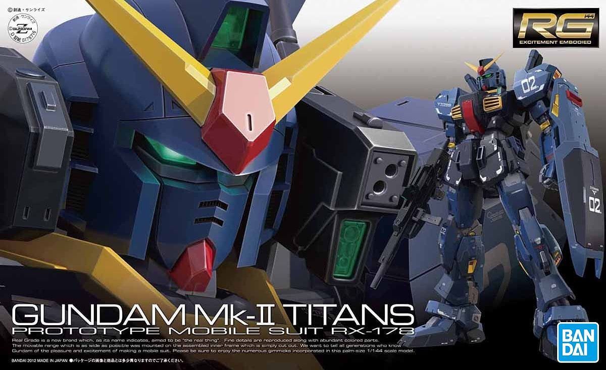 Bandai 5061597 RG 1/144 Rx-178 Gundam Mk- Ii(Titans) Plastic Model Kit - Hobbytech Toys