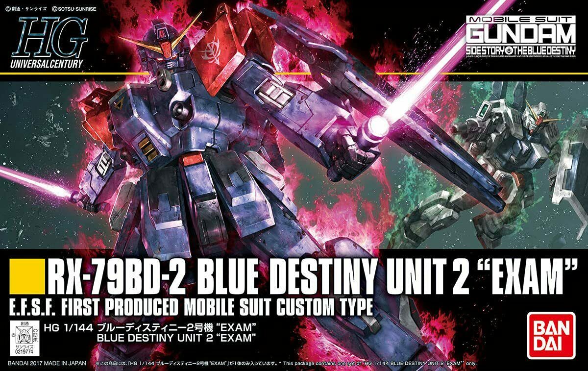 Bandai 5061823 HG 1/144 Blue Destiny Unit2 Exam Plastic Model Kit - Hobbytech Toys