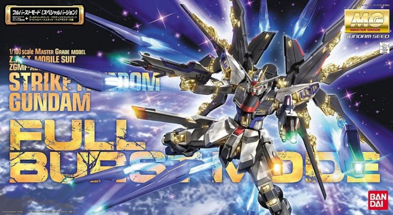 Bandai 5062903 MG 1/100 Strike Freedom Gundam Full Burst Model - Hobbytech Toys