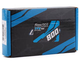 Gens Ace 2S 800mAh 7.4V 45C Soft Case LiPo Battery (JST) - Compact blue and black battery pack with Gens Ace branding and technical details.