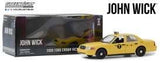 Greenlight 1/24 John Wick 2 2008 Ford Crown Victoria Taxi Greenlight DIE-CAST MODELS
