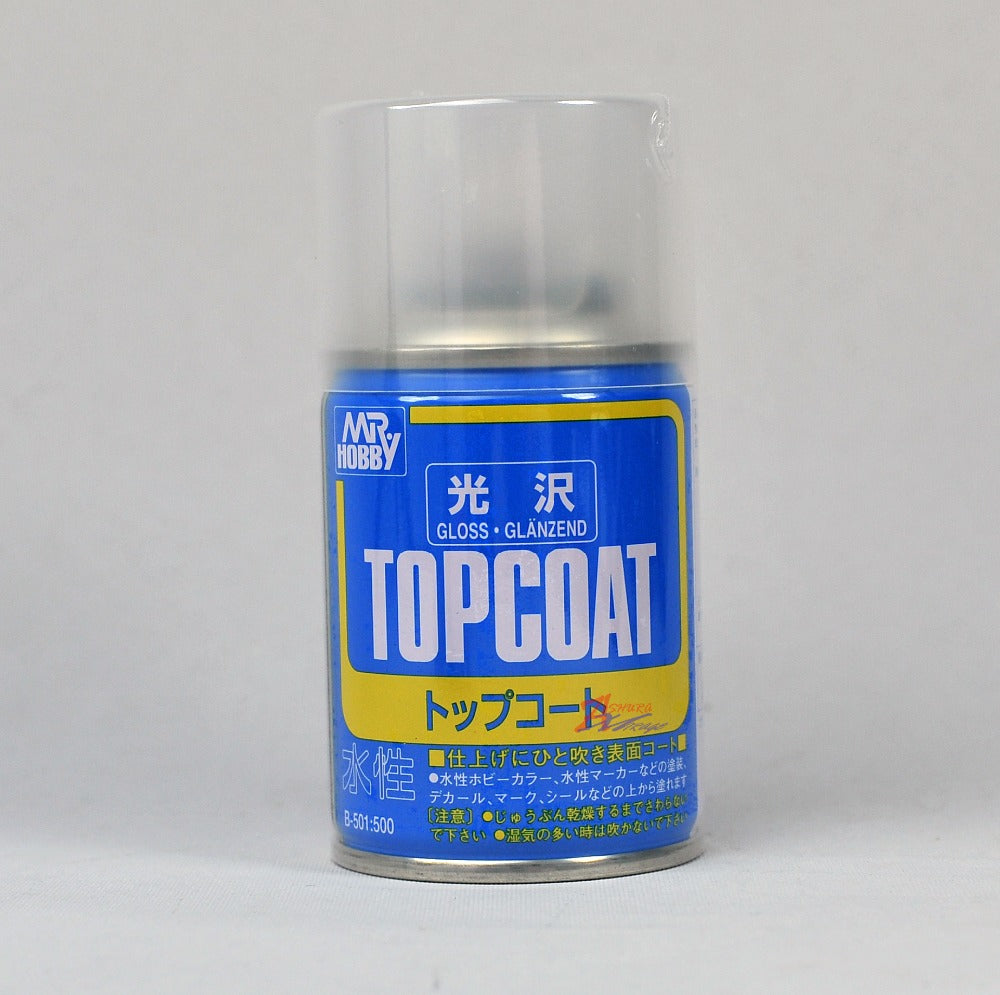Mr Topcoat Gloss Clear Spray Mr Hobby PAINT, BRUSHES & SUPPLIES