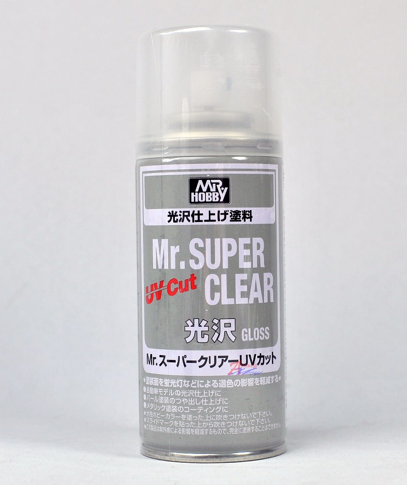 Mr Hobby Mr Super Clear Uv Cut Gloss Spray Mr Hobby PAINT, BRUSHES & SUPPLIES