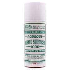 Mr Hobby Aqueous Surfacer 1000 White Spray 170ml Mr Hobby PAINT, BRUSHES & SUPPLIES