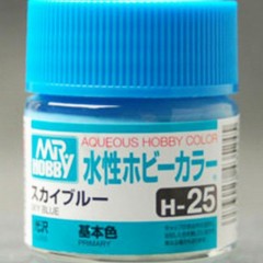 Mr Hobby Aqueous 25 Gloss Sky Blue 10ml Mr Hobby PAINT, BRUSHES & SUPPLIES
