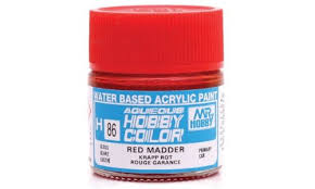 Mr Hobby Aqueous 86 Gloss Red Madder 10ml Mr Hobby PAINT, BRUSHES & SUPPLIES