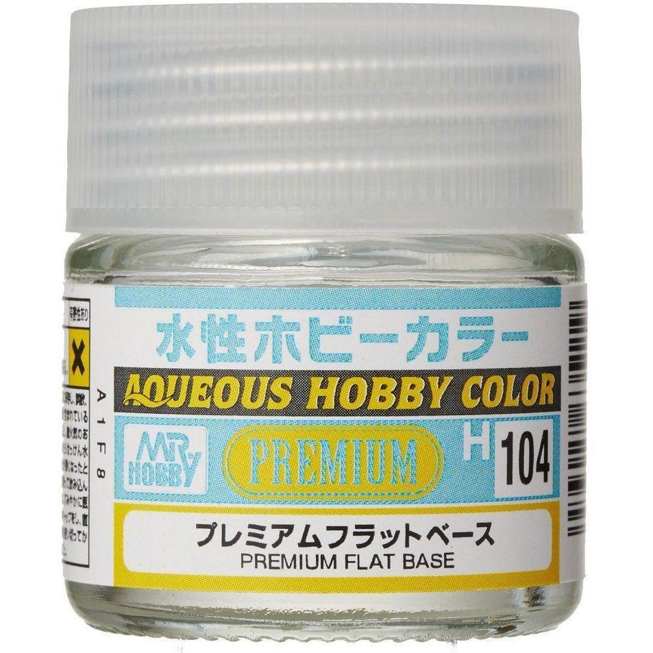 Mr Hobby Aqueous 104 Premium Flat Base 10ml Mr Hobby PAINT, BRUSHES & SUPPLIES