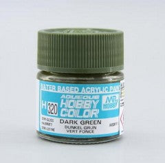 Mr Hobby Aqueous 320 Semi Gloss Dark Green 10ml Mr Hobby PAINT, BRUSHES & SUPPLIES