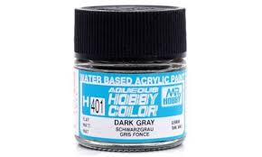 Mr Hobby Aqueous 401 Flat Dark Grey 10ml Mr Hobby PAINT, BRUSHES & SUPPLIES