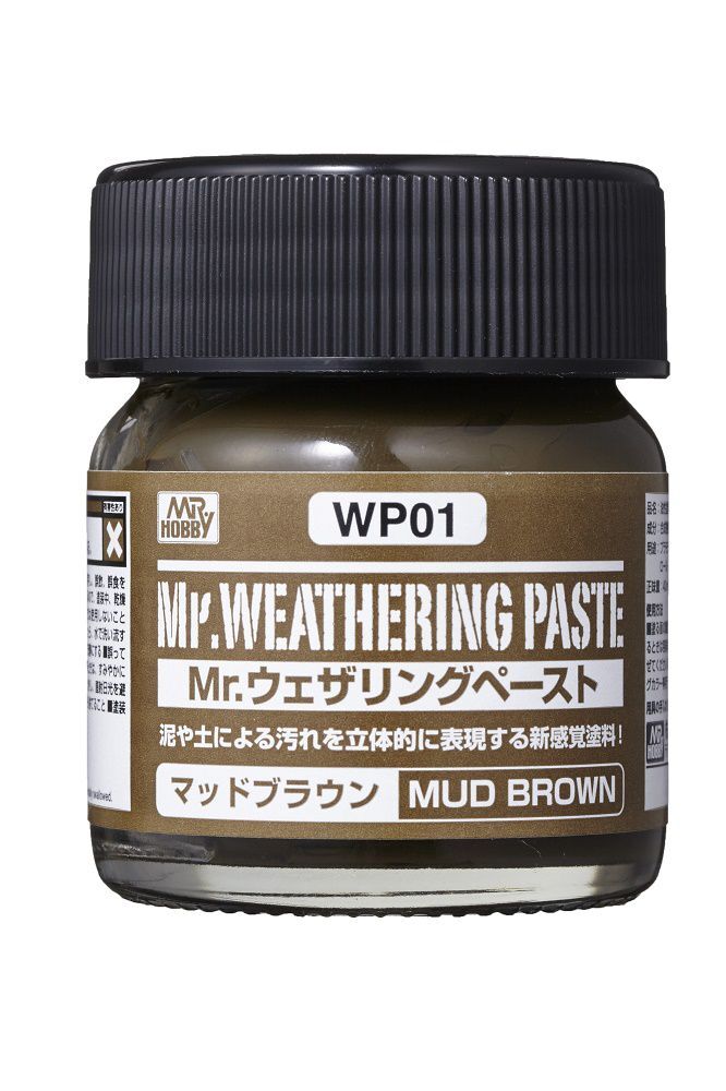 Mr Hobby Weathering Paste WP01 Mud Brown Mr Hobby PAINT, BRUSHES & SUPPLIES