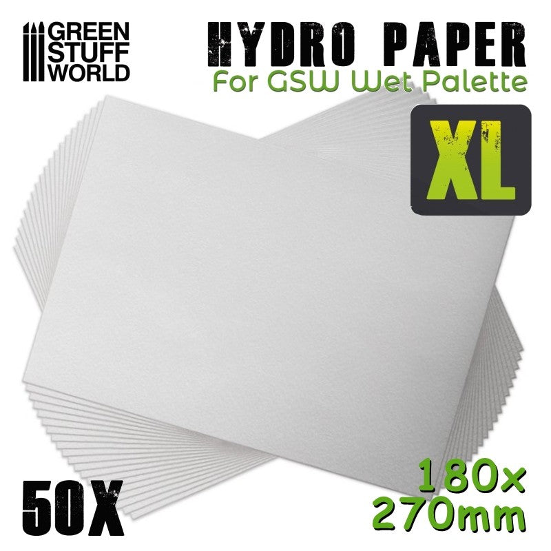 Green Stuff World Hydro Paper sheet XL - 180x270mm - Pack x50 - Hobbytech Toys