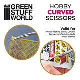 Green Stuff World Hobby Scissors - Curved Tip - Hobbytech Toys