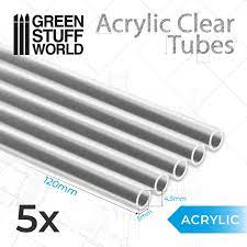 Green Stuff World Acrylic Clear Tubes 5 mm - Hobbytech Toys