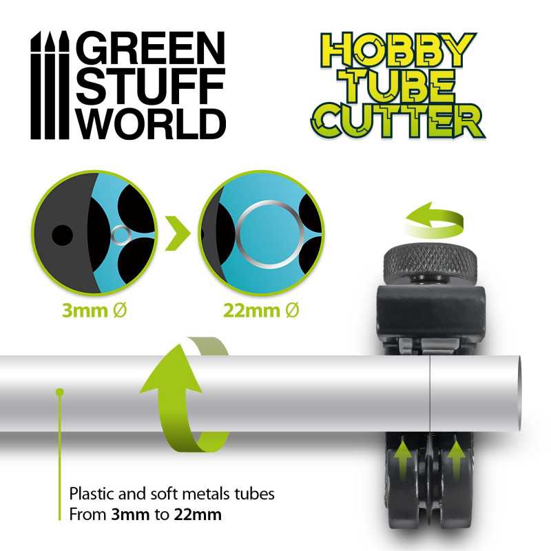 Green Stuff World Hobby Tube cutter 3-22mm - Hobbytech Toys