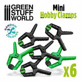 Green Stuff World Mini Hobby Clamps x6 - Hobbytech Toys