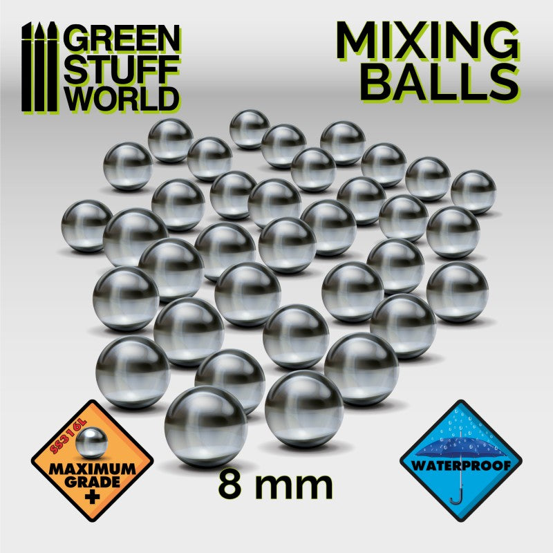 Green Stuff World Mixing Balls 8mm - Hobbytech Toys
