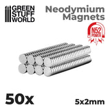 Green Stuff World Neodymium N52 Magnets 5X2mm (50) Green Stuff World TOOLS