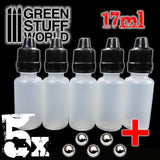 Green Stuff World 17ml Dropper Bottles W/Mixing Balls (5) Green Stuff World PAINT, BRUSHES & SUPPLIES