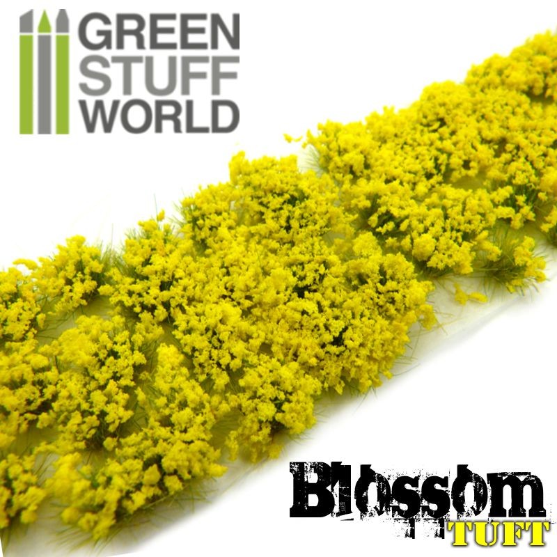 Green Stuff World Blossom Tufts 6mm Self-Adhesive Yellow Flowers Green Stuff World TRAINS - SCENERY
