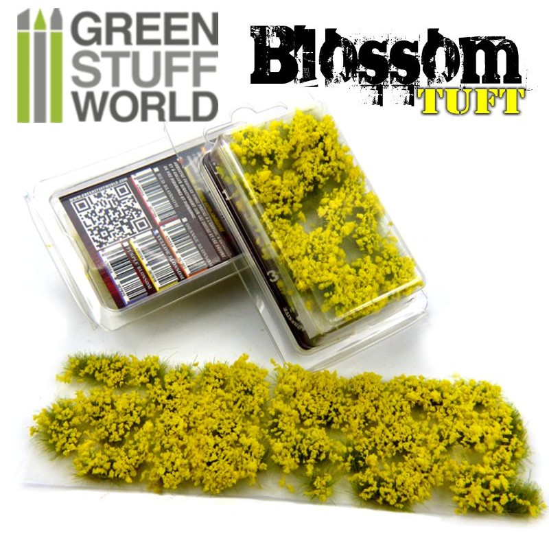 Green Stuff World Blossom Tufts 6mm Self-Adhesive Yellow Flowers Green Stuff World TRAINS - SCENERY