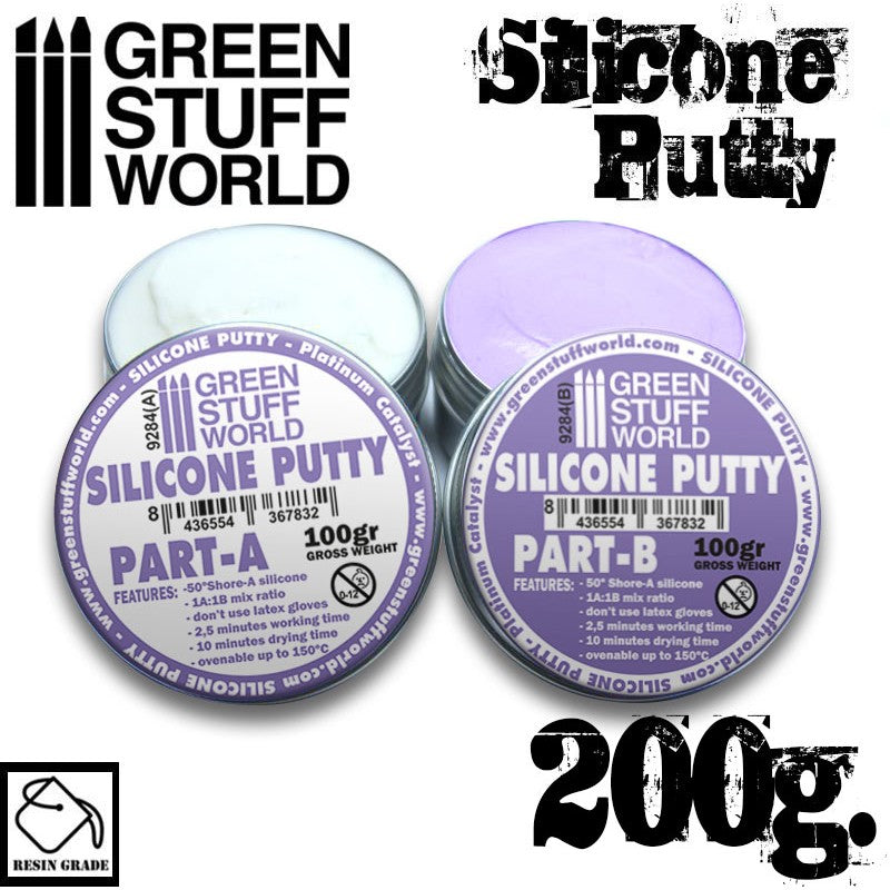 Green Stuff World Violet Silicone 2-Part Putty 200g Green Stuff World PAINT, BRUSHES & SUPPLIES