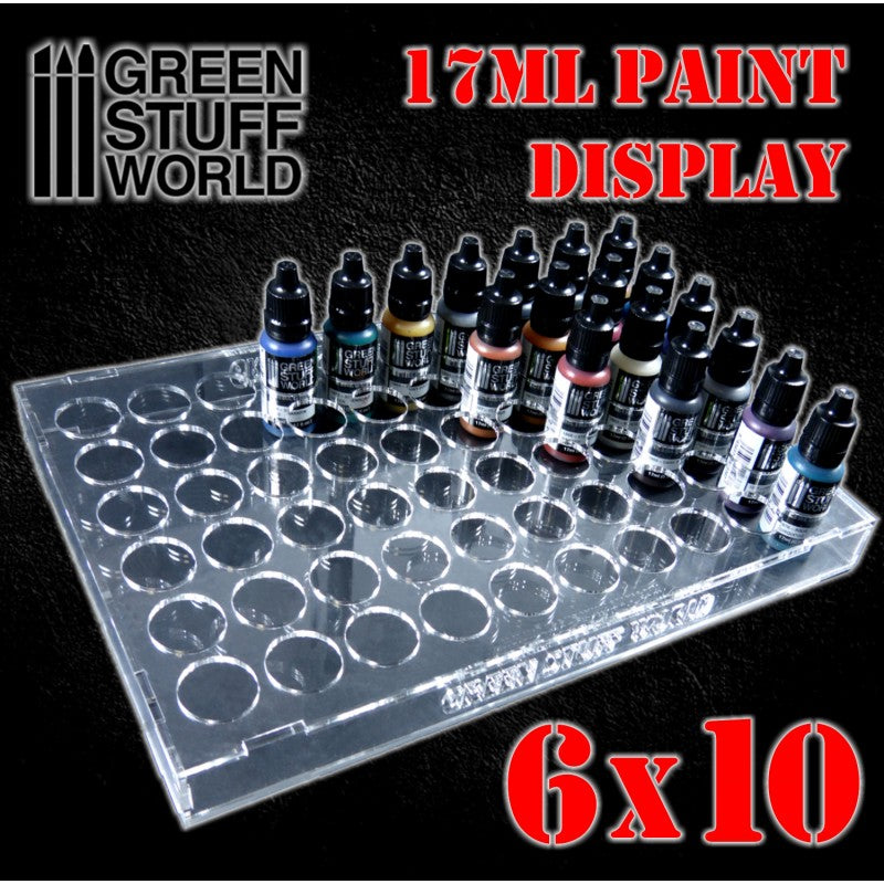 Green Stuff World Acrylic Paint Bottle Display - 17ml Bottles - Hobbytech Toys
