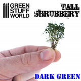 Green Stuff World Tall Shrubbery Dark Green 4cm Green Stuff World TRAINS - SCENERY