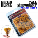 Green Stuff World Tall Shrubbery Autumn Yellow 4cm Green Stuff World TRAINS - SCENERY