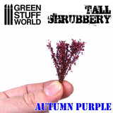 Green Stuff World Tall Shrubbery Autumn Purple 4cm Green Stuff World TRAINS - SCENERY