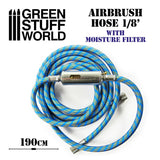 Green Stuff World Airbrush Air Hose with Moisture filter 1/8 Fittings - Hobbytech Toys