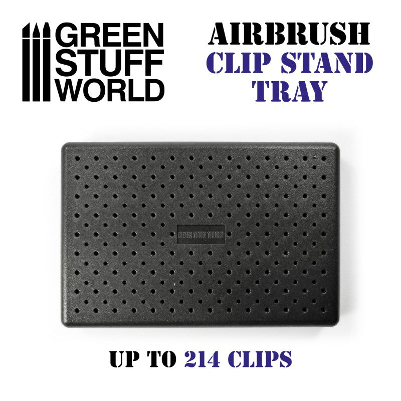 Green Stuff World Airbrush Clip Stand Tray Green Stuff World PAINT, BRUSHES & SUPPLIES