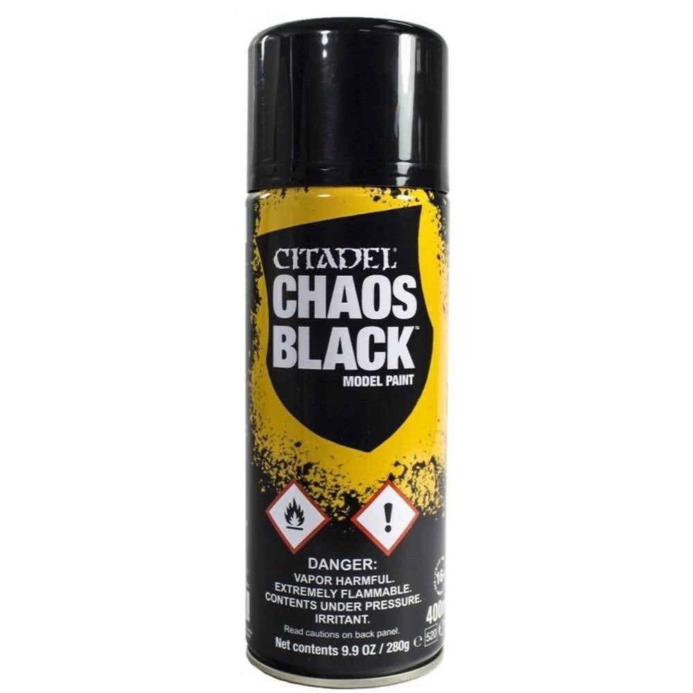 GW 62-02 Citadel Spray Paint: Chaos Black - Hobbytech Toys