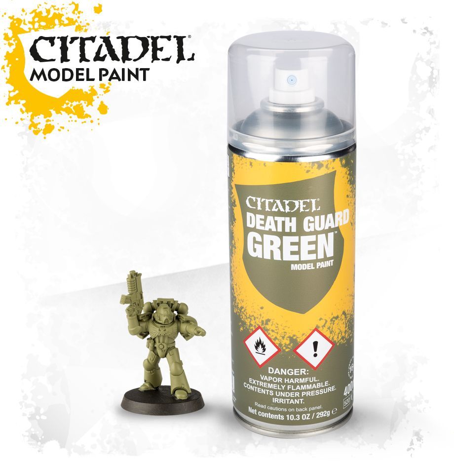 GW 62-32 Citadel Spray Paint: Death Guard Green - Hobbytech Toys