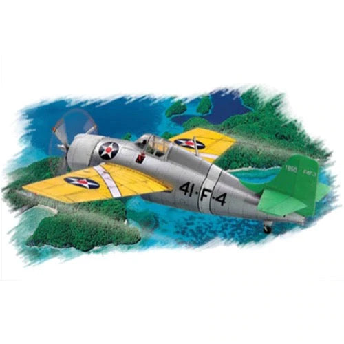 HobbyBoss 1/72 F4F-3 Wildcat Plastic Model Kit [80219] - Hobbytech Toys